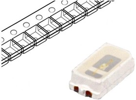 Фото 1/2 LL-R3014BC-B4-1B, LED; SMD; 3014,PLCC2; blue; 700?900mcd; 3x1.4x0.8mm; 120°; 2.8?3.8V