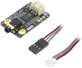 Фото 1/6 SEN0213, Add-On Board, Heart Rate Monitor (ECG) Sensor Module, Gravity Series, Arduino, Digital Interface