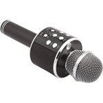Караоке микрофон-колонка WSTER WS-858 Bluetooth, USB, Line-In/Out черная, коробка