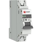 MCB4763-1-10C-pro, Circuit breaker 1P 10A (C) 4.5kA VA 47-63 EKF PROxima