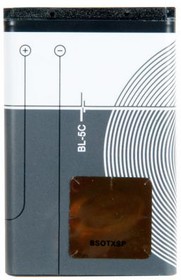Фото 1/4 (BL-5C) аккумулятор для Nokia 6600, 1100, 1110, 1112, 1200, 1208, 1600, 1650, 2600 BL-5C