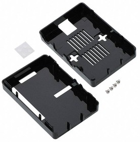 PS-11595-B, Enclosures for Single Board Computing Raspberry Pi Enclosure with Additional Cutouts Black (1 X 2.4 X 3.6 In)