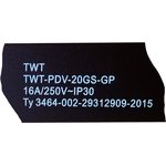 Блок распределения питания Lanmaster TWT-PDV-20GS-GP верт.размещ ...