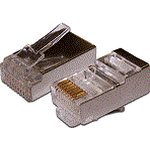 Коннектор Lanmaster (TWT-PL45/S-8P8C) FTP кат.5E RJ45 серебристый (упак.:100шт)