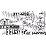 0124-KGJ10RH, 0124-KGJ10RH_рычаг передний нижний правый!\ Toyota Iq