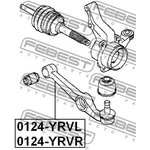 0124-YRVL, 0124-YRVL_рычаг передний левый!\ Daihatsu Sirion/YRV 1.0-1.3 98-05