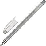 Ручка гелевая неавтомат. серебро металлик CROWN, 0,7мм