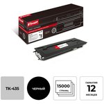 Картридж лазерный Комус TK-435 чер. для Kyocera TASKalfa 180/181