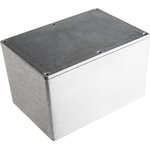 Silver Die Cast Aluminium Enclosure, IP66, Silver Lid, 171.9 x 120.9 x 106mm