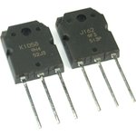 2SJ162 + 2SK1058 (пара), Транзистор полевой N+P-канальный (пара), 160В 7А 100Вт