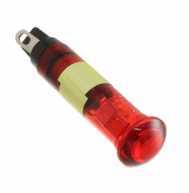 678-1132-221F, LED Panel Mount Indicator Uni-Color Red 624nm 2100mcd 2-Pin