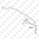 FP0613, Стойка стабилизатора BMW X5 (E70) X6 задняя левая правая FIXAR