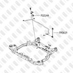 FP0619, Тяга стабилизатора KIA Ceed,Cerato 06- Hyundai i30,Elantra 08-  LR FRONT