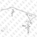 FP0621, Тяга стабилизатора BMW 3 (E30/E36) 82-