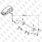 Тяга стабилизатора передняя левая/правая RENAULT Scenic/Grand Scenic/Megane 08- ...