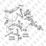 FP0628, Стойка стабилизатора Audi 80 90 86- передняя левая правая FIXAR