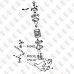 FP0630L, Тяга стабилизатора TOYOTA Avensis/Carina E/Celica 92-