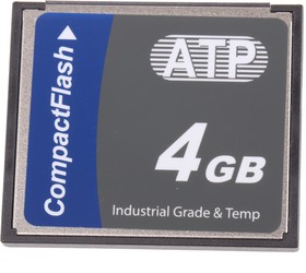 Фото 1/2 AF4GCFI-TACXP, CompactFlash Industrial 4 GB SLC Compact Flash Card