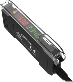 Фото 1/4 DF-G2-PS-2M, Fiber Optic Sensors DF-G2 Red Beam High Speed Dual Display Fiber Amplifier; Range: Depends on Fiber; Input 10-30 V dc; Outputs: