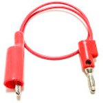 BU-2030-A-48-0, Test Leads Black Insulated Alligator Clip to Stackable Banana ...
