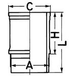 89541110, Гильза цилиндра FKM/FPM WET CYLINDER LINER SCANIA 127