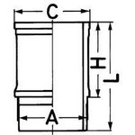 89541110, Гильза цилиндра FKM/FPM WET CYLINDER LINER SCANIA 127