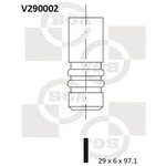 V290002, КЛАПАН 29x6x97.2 OPL ASTRA G/OMEGA B/VECTRA B/C/ZAFIRA 2.0-2.2DTI 16V ...