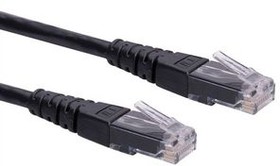 21151565, Patch Cable, RJ45 Plug - RJ45 Plug, CAT6, U/UTP, 5m, Black