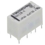 NA-12W-K, Signal Relay 12VDC 2A DPDT (14.9mm 7.4mm 9.7mm) THT