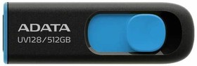 Фото 1/10 Флеш Диск A-Data 512GB DashDrive UV128 AUV128-512G-RBE USB3.0 черный/синий