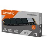 SSD накопитель SunWind NV3 SWSSD002TN3 2ТБ, M.2 2280, PCIe 3.0 x4, NVMe, M.2, rtl