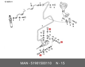 51981500110, Болт М14х26х1,5