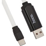 USB кабель HOCO U29 LED Timing Type-C Charging Cable (L=1M) (белый)