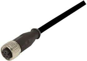 21348500491100, Straight Female 4 way M12 to Unterminated Sensor Actuator Cable, 10m