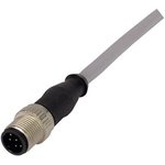 21348400882010, Sensor Cables / Actuator Cables M12-A 8PIN MALE STRT SINGLE END ...