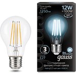 Gauss Лампа Filament А60 12W 1250lm 4100К Е27 LED