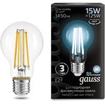 Gauss Лампа Filament А60 15W 1450lm 4100К Е27 LED