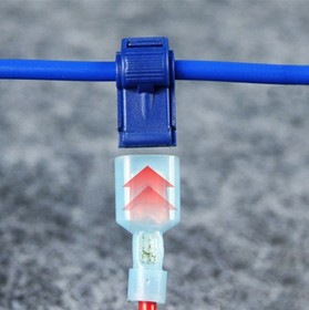 Соединитель для Т-образного соединения проводов и кабелей сечением AWG: 18-14 (1,024 мм-1,628 мм)
