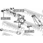 0129007, болт с эксцентриком LEXUS SC430 UZZ40 01-10,