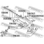 0129-015, 0129015_болт-эксцентрик рычага зад. подв.!\ Toyota Mark 2 GX 100 96-01