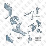 FP0661, Стойка стабилизатора Audi A2 03- FIXAR