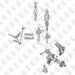 FP0662L, Стойка стабилизатора Audi A3 96- FIXAR