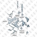 FP0664, Стойка стабилизатора Audi A3 96- FIXAR