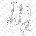 FP0672, Тяга стабилизатора VOLVO S60/S80/V70/XC90/XC70 00-