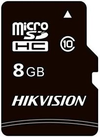 Фото 1/2 Флеш карта microSDHC 8GB Hikvision HS-TF-C1(STD)/8G/Adapter C1 + adapter