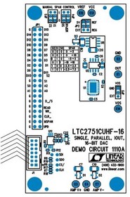 Фото 1/2 DC1110A, Data Conversion IC Development Tools LTC2751-16: 16-bit, Single, SoftSpan, 1L