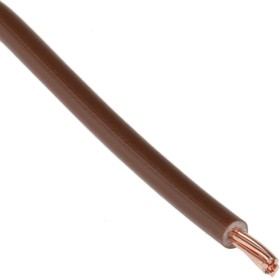 Фото 1/3 20145178, 6491X Series Brown 2.5 mm² Hook Up Wire, 7/0.67 mm, 100m