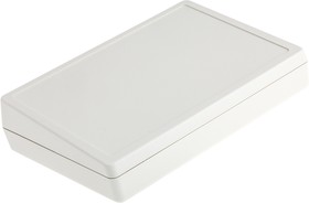 Фото 1/3 A0519007, DeskCase 138 Series White ABS Desktop Enclosure, Sloped Front, 138 x 190 x 47.5mm