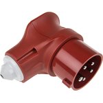 3980, Vario TOP IP44 Red Cable Mount 3P + N + E Industrial Power Plug ...