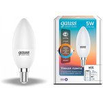 Gauss Лампа Smart Home С37 5W 470lm 2700-6500К Е14 изм.цвет.темп. +диммирование LED